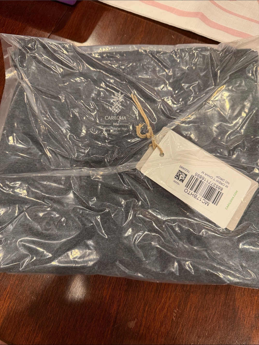 NWT Cariloha Charcoal Gray Bamboo Tee